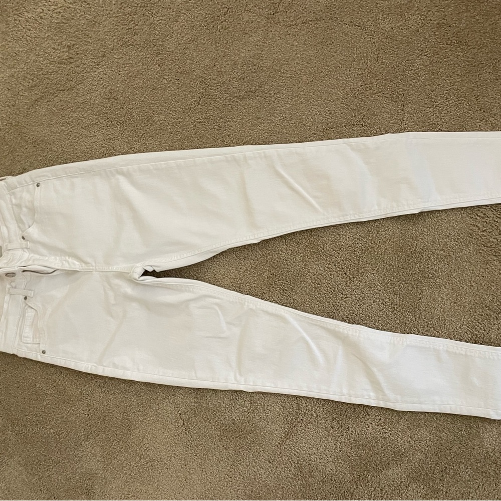 TOPSHOP Jamie white skinny jeans